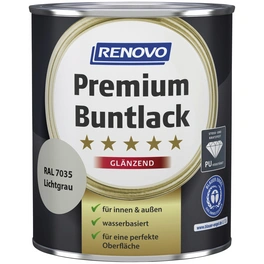 Buntlack glänzend »Premium«, lichtgrau RAL 7035
