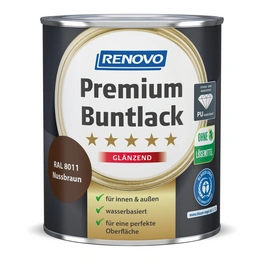 Buntlack glänzend »Premium«, nussbraun RAL 8011