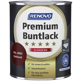 Buntlack glänzend »Premium«, rubinrot RAL 3003