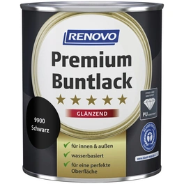 Buntlack glänzend »Premium«, schwarz RAL 9900