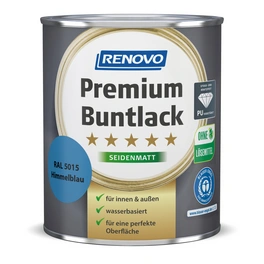 Buntlack seidenmatt »Premium«, himmelblau RAL 5015