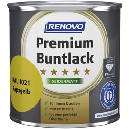 Buntlack seidenmatt »Premium«, rapsgelb RAL 1021