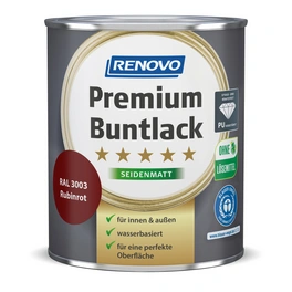 Buntlack seidenmatt »Premium«, rubinrot RAL 3003