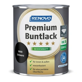 Buntlack seidenmatt »Premium«, schwarz RAL 9900