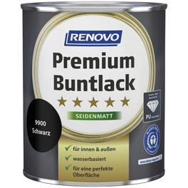 Buntlack seidenmatt »Premium«, schwarz RAL 9900
