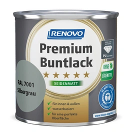 Buntlack seidenmatt »Premium«, silbergrau RAL 7001