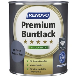 Buntlack seidenmatt »Premium«, taubenblau RAL 5014