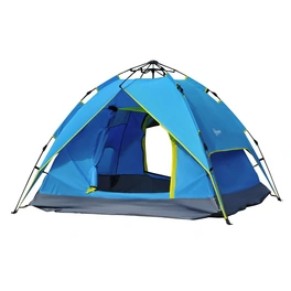 Campingzelt, Für: 4, blau/gelb