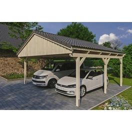 Carport »Fichtelberg«, BxT: 618 x 566 cm, Firsthöhe: 362 cm, unbehandelt