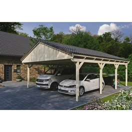 Carport »Fichtelberg«, BxT: 618 x 808 cm, Firsthöhe: 362 cm, unbehandelt