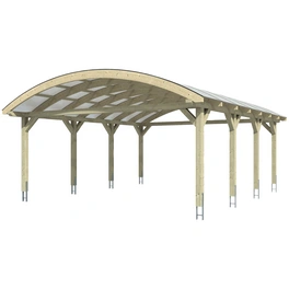 Carport »Franken«, BxT: 635 x 755 cm, Firsthöhe: 325 cm, unbehandelt