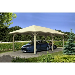 Carport »Taunus«, BxT: 439 x 786 cm, Firsthöhe: 329 cm, unbehandelt