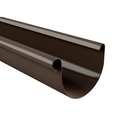 Dachrinne, Nennweite: 75 mm, halbrund, Hart-PVC (PVC-U)