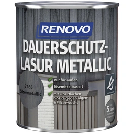 Dauerschutzlasur Metallic, silbermetallic RAL 7465