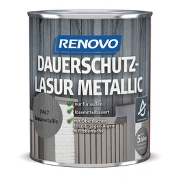 Dauerschutzlasur seidenglänzend »PLUS«, graumetallic