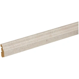 Deckenleiste, Holzoptik Kiefer/weiß/grau, MDF, LxHxT: 240 x 1,4 x 3,6 cm