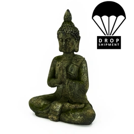 Dekofigur »Buddha Bali«, Buddha, grau/graugrüen
