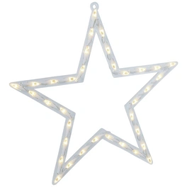 Dekoleuchte, sternförmig, Höhe: 47 cm, netz, weiß