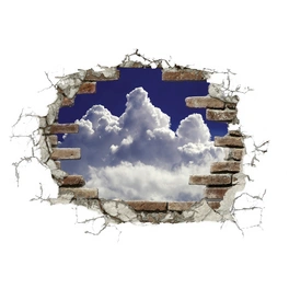 Dekosticker »Break Out Clouds«, BxH: 100 x 70 cm
