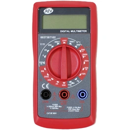 Digital-Vielfachmessgerät, mit Temperaturmessung, schwarz-rot