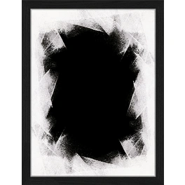 Digitaldruck »Schwarzes Loch«, Rahmen: Buchenholz, Schwarz