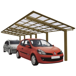 Doppelcarport »Linea«, Typ 110, Außenmaß BxT: 272,6 x 982,6 cm, bronzefarben