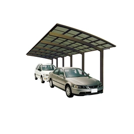 Doppelcarport »Portoforte«, Typ 110, Außenmaß BxT: 270,4 x 982,6 cm, bronzefarben