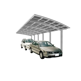 Doppelcarport »Portoforte«, Typ 110, Außenmaß BxT: 270,4 x 982,6 cm, edelstahlfarben