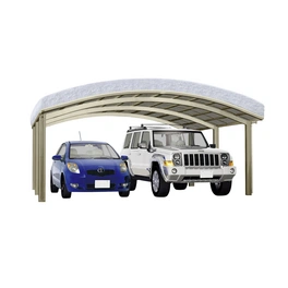 Doppelcarport »Portoforte«, Typ 110, Außenmaß BxT: 542,3 x 495,4 cm, edelstahlfarben