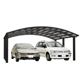 Doppelcarport »Portoforte«, Typ 110, Außenmaß BxT: 542,3 x 495,4 cm, schwarz