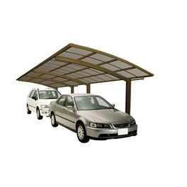 Doppelcarport »Portoforte«, Typ 60, Außenmaß BxT: 270,4 x 982,6 cm, bronzefarben