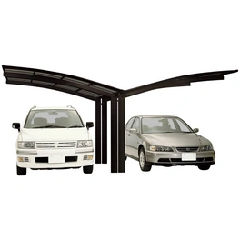 Doppelcarport »Portoforte«, Typ 60, Außenmaß BxT: 543 x 495,4 cm, braun