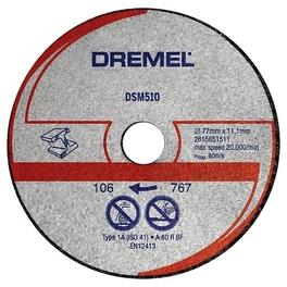 DREMEL® Metall- und Kunststofftrennscheibe DSM20
