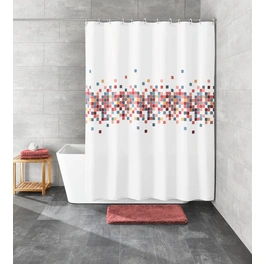 Duschvorhang »Cora«, BxL: 180 x 200 cm, Polyester, mehrfarbig