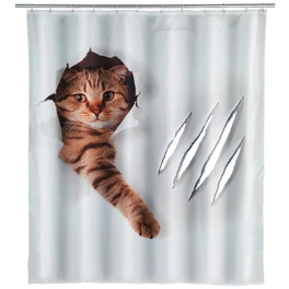Duschvorhang »Cute Cat«, BxH: 180 x 200 cm, Katze, mehrfarbig