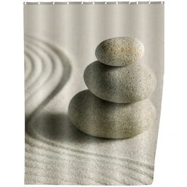 Duschvorhang »Sand and Stone«, BxH: 180 x 200 cm, Sand/Steine, beige