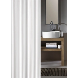 Duschvorhang »Sanna«, BxH: 120 x 200 cm, Streifen, weiß