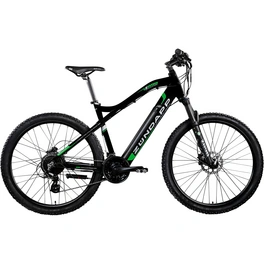 E-Bike »Z898«, 27,5 Zoll, 24 Gänge, max. Reichweite: 150 km, schwarz/grün