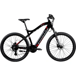 E-Bike »Z898«, 27,5 Zoll, 24 Gänge, max. Reichweite: 150 km, schwarz/rot