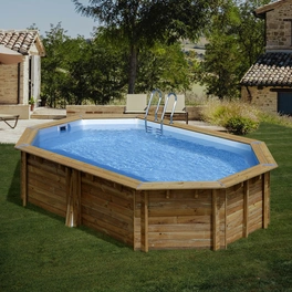 Echtholzpool »CANELLE 2«, braun, BxHxL: 335 x 117 x 535 cm