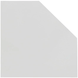 Eckplatte »Serie 200«, Holzwerkstoff, weiß