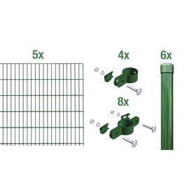 Einstab-Gittermatten-Grundset »Einstab-Matte«, BxH: 1000 x 100 cm, Stahl, grün