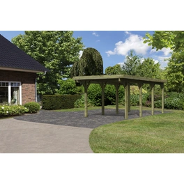 Einzelcarport »Classic 2 Variante A«, Außenmaß BxT: 273 x 586 cm, natur