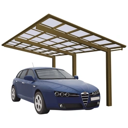 Einzelcarport »Linea«, Typ 110, Außenmaß BxT: 272,6 x 495,4 cm, bronzefarben