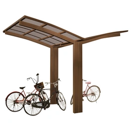 Einzelcarport »Portoforte Mini«, Typ 60, Außenmaß BxT: 404 x 253,8 cm, bronzefarben