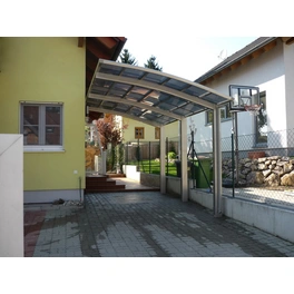 Einzelcarport »Portoforte«, Typ 110, Außenmaß BxT: 270,4 x 495,4 cm, edelstahlfarben