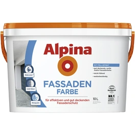 Fassadenfarbe, , weiß, , 10 l