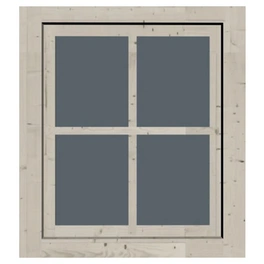 Fenster für Gartenhäuser »28 mm«, geeignet für 28 mm Holzwand, elfenbeinweiß