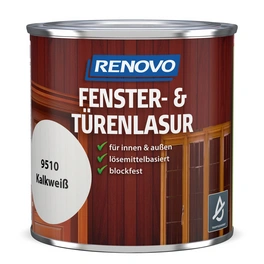 Fenster- und Türenlasur seidenglänzend, kalkweiss