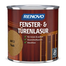 Fenster- und Türenlasur seidenglänzend, teak RAL 8412